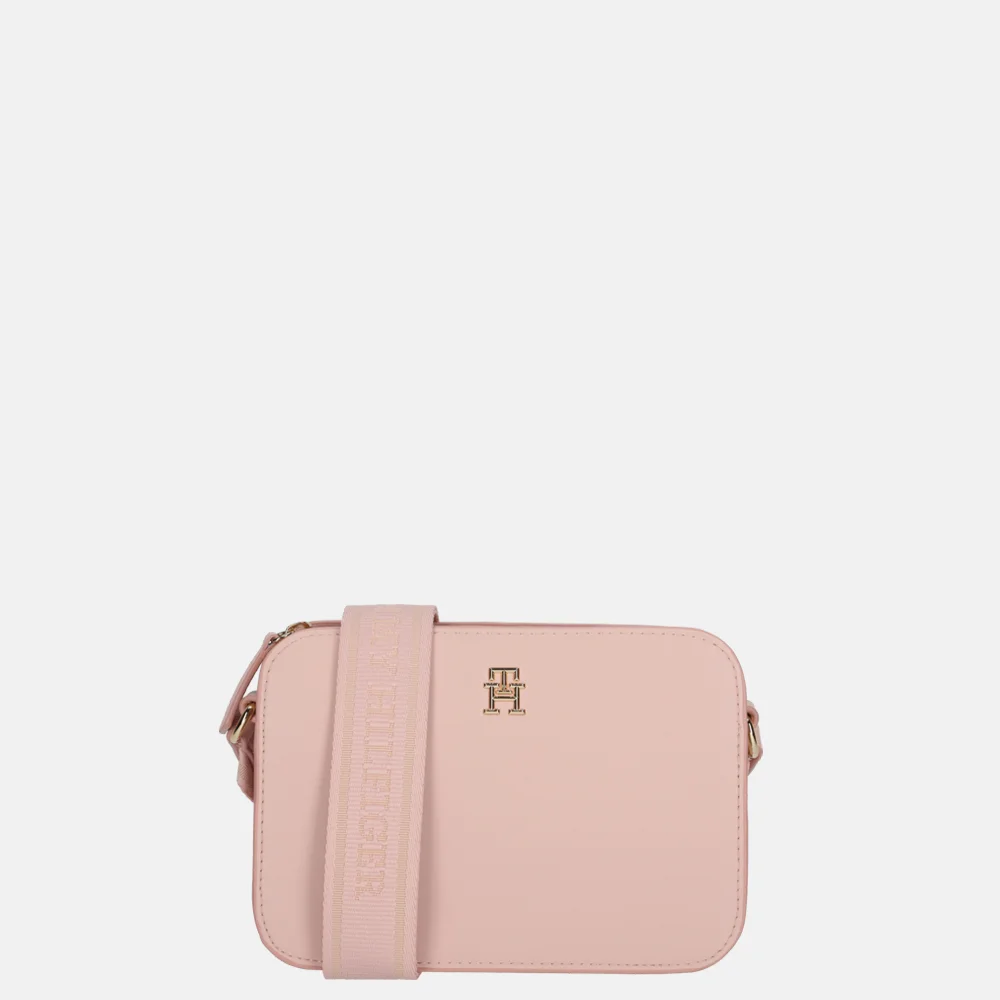 Tommy Hilfiger Logo Tape crossbody tas pink